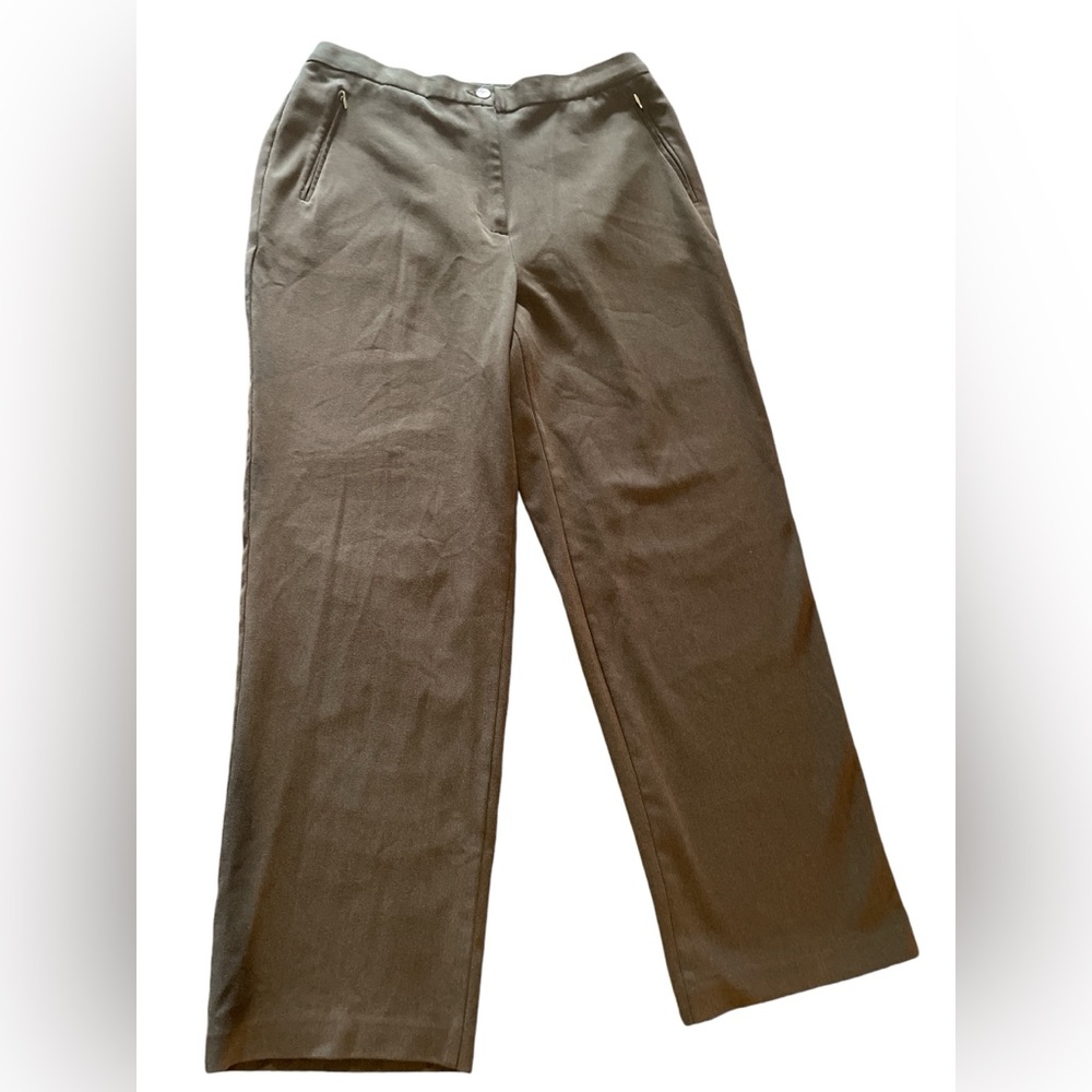 TanJay Petites Women’s Size 12P Brown Trouser Pants